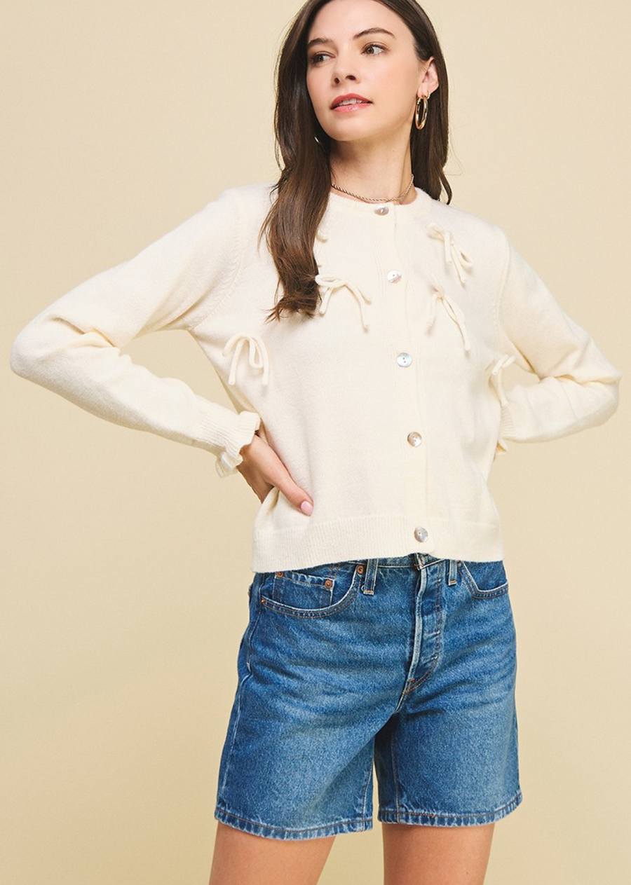 Allie Bow Cardigan