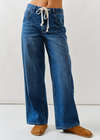 Amanda Drawstring Straight Leg Denim