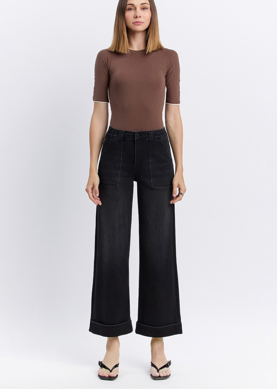 Andie High Rise Baggy Wide Leg Jeans