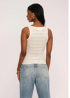 Heartloom Angela Top. The Angela Top comes in a soft pointelle knit perfect for sunny days. Ultra versatile, wear it with your favorite cut-offs for an effortless look.