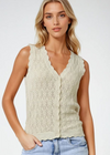 Anya Pointelle Knitted Vest