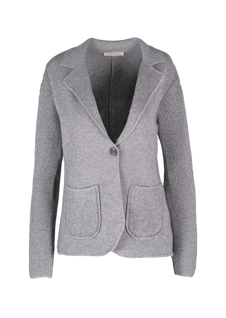 Astrid Knit Grey Jacket