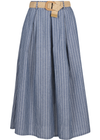 Astrid Women's Woven Skirt - Blue Stripe