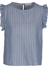 Astrid Women's Woven Top - Blue Stripe