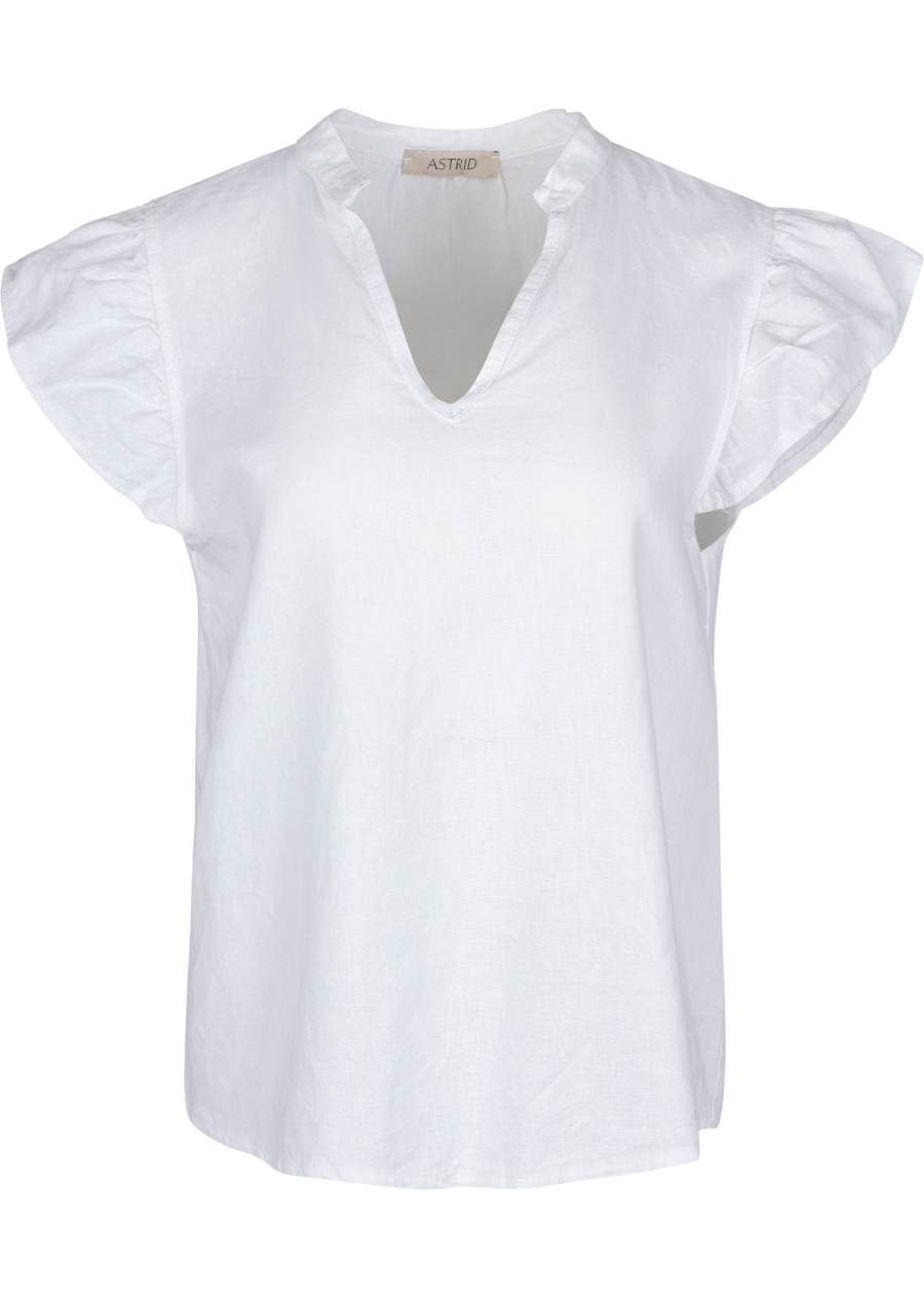 Astrid Women's Woven Top - White