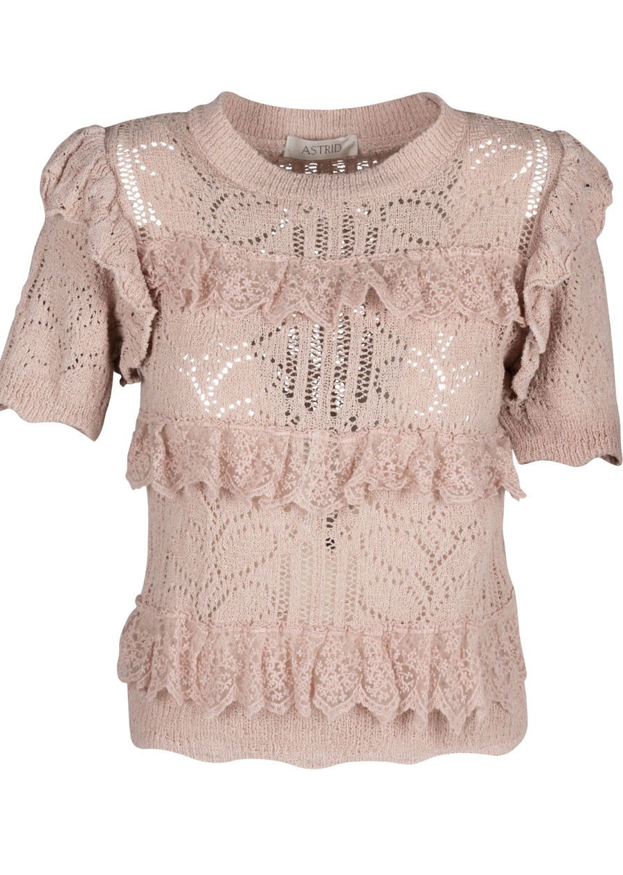 Astrid Women's Knit Top - Pink