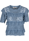 Astrid Womens Knit Top - Blue