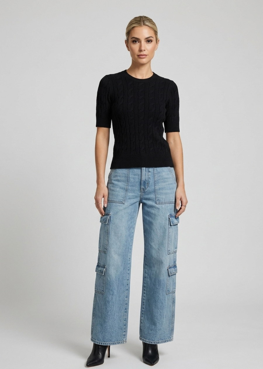 The Timeless T is an easy knit tee designed in a soft grey knit. Featuring a soft hand feel, clean shape, and cozy texture, it brings a refined western edge to everyday styling. An easy piece to style with denim, tailored pants, or a feminine skirt.