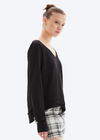 CHRLDR Ava V-Neck Mock Long Sleeve