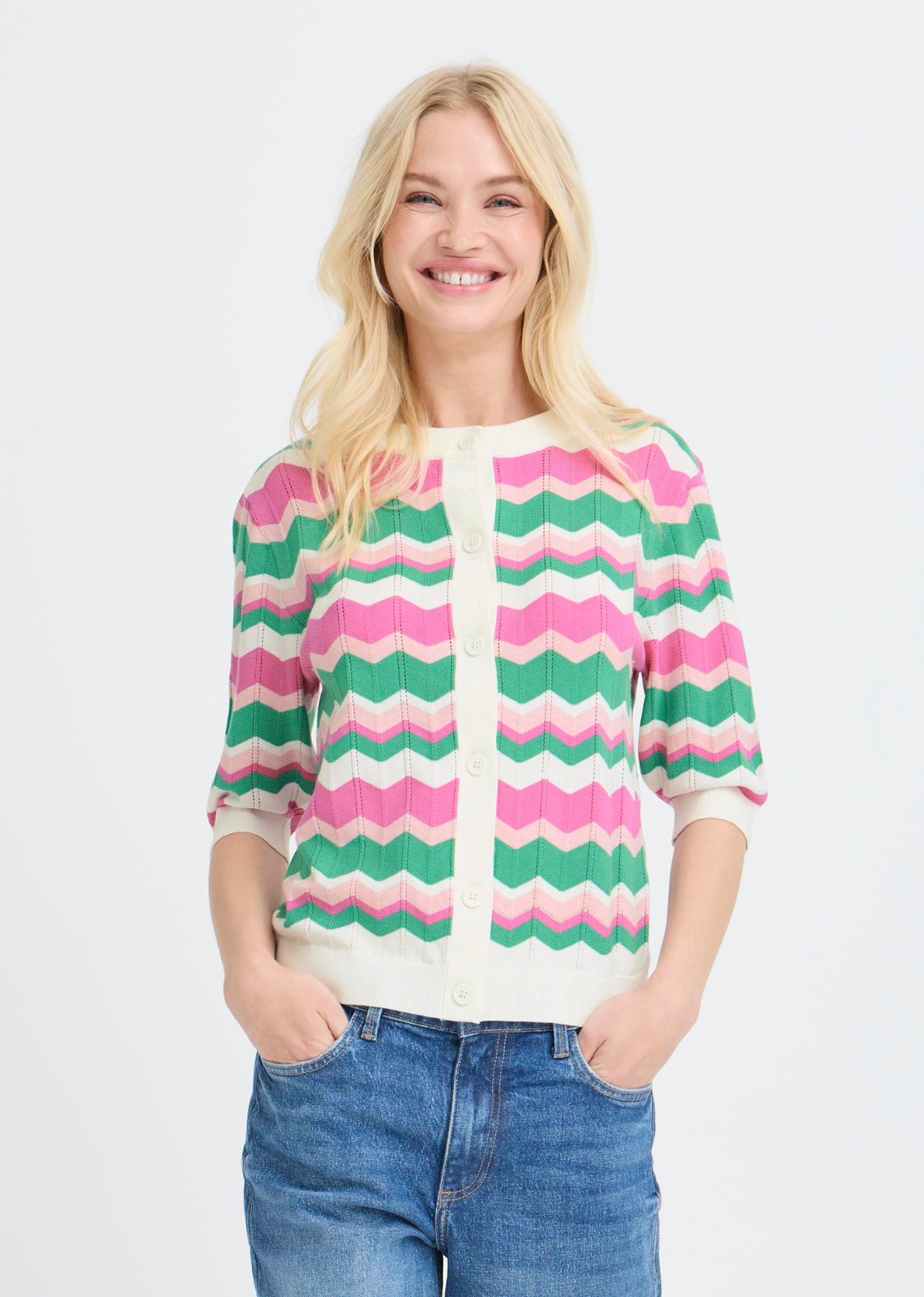 B.Young Bymmorla Short Sleeve Cardigan