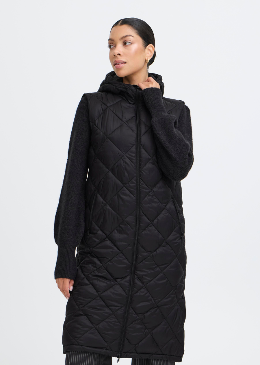 B.Young Long Puffer Vest