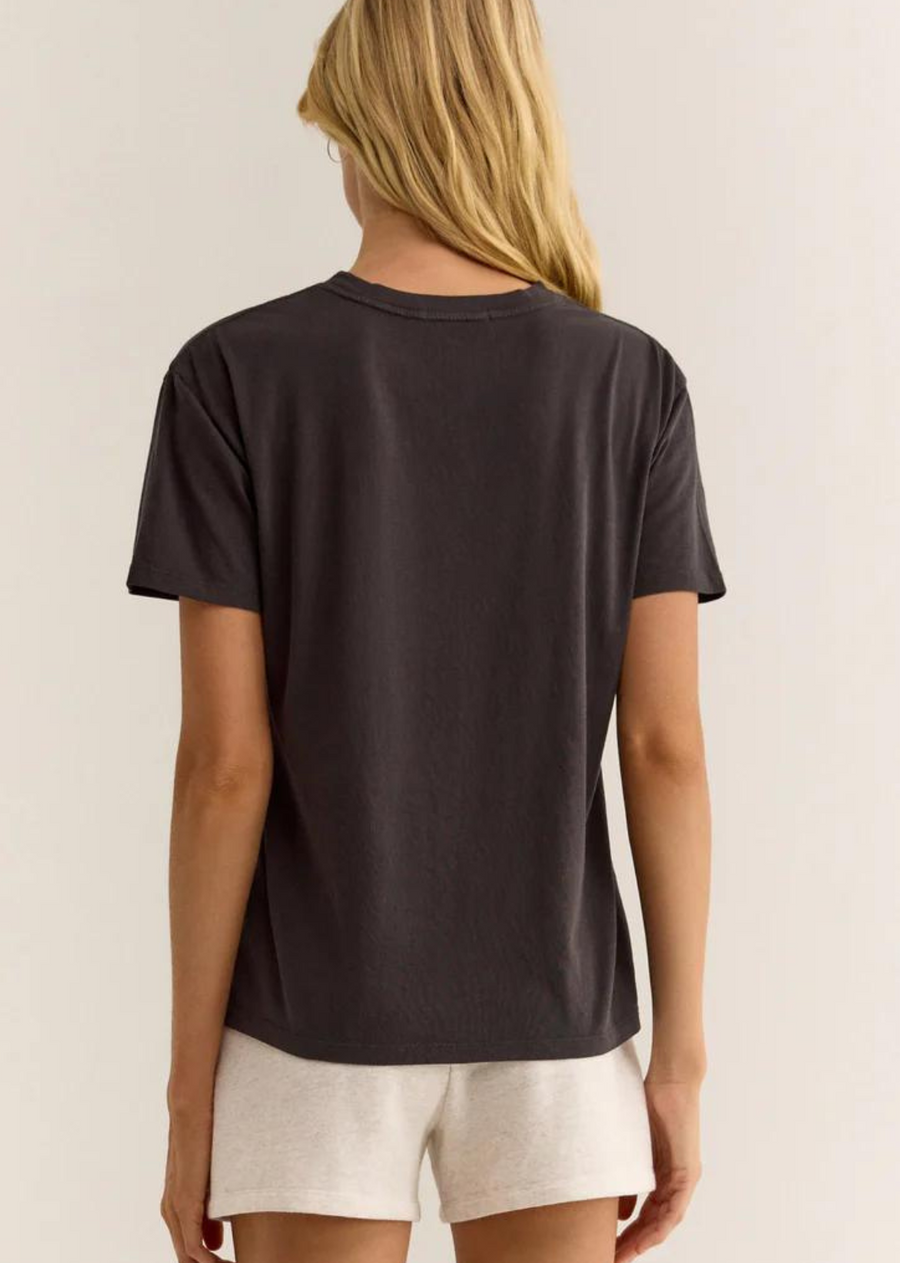 Z Supply Boyfriends Mom Wine Club Tee. Your membership in the Mom's Wine Club is guaranteed with this comfy casual tee. The relaxed fit and soft cotton make it easy to throw on and go.