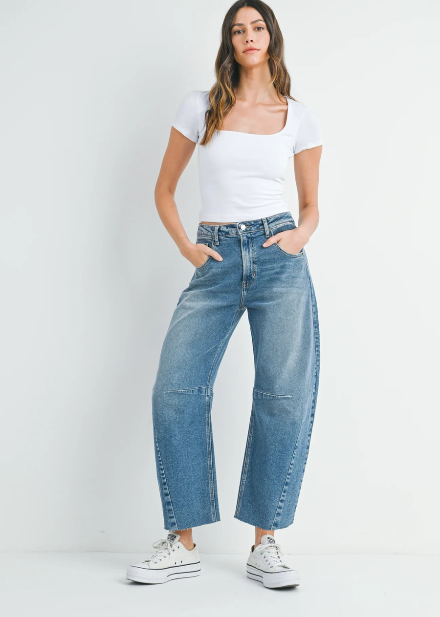 Benny Seamed Barrel Jeans