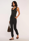 The Bradley Jumpsuit is next level comfy. Made with our super soft jersey, this jumpsuit skims over the figure and has a cowl neck detail. Pair with your favorite sandals for an effortless look.