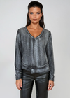 CHRLDR Metallic Ava Long Sleeve Tee
