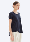 CHRLDR AVA - Mock layer T-Shirt- Dark Navy