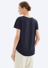 CHRLDR AVA - Mock layer T-Shirt- Dark Navy