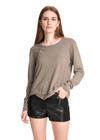 CHRLDR Ava Long Sleeve - Mock Layer L/S T-Shirt- Olive