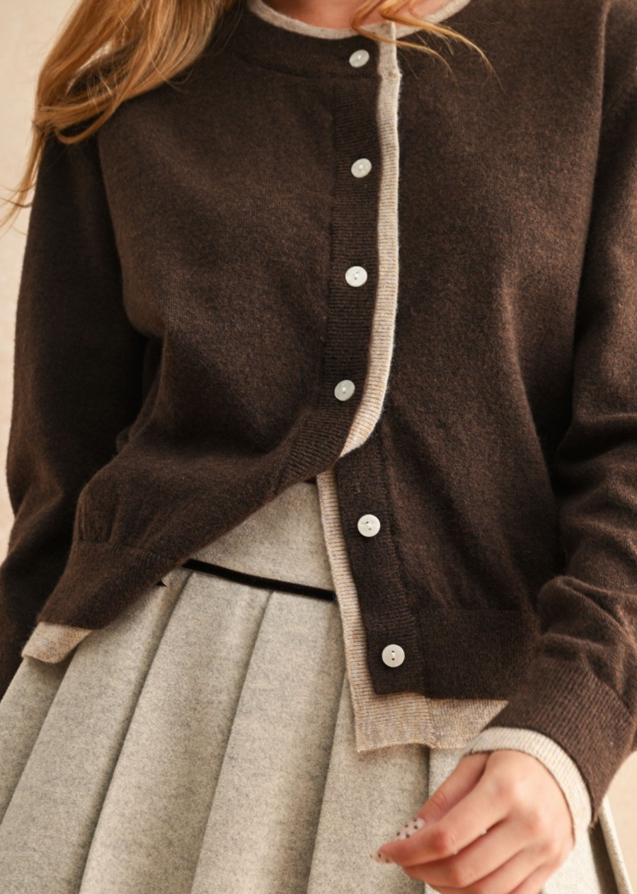 Carrie Colour Constrast Cardi