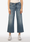 Kut From The Kloth Charlotte HR Culotte- Expedited. Inspired by retro culottes, these wide-leg jeans are made from low-stretch denim that gets even softer with wear.