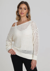 525 America Cindy Open Stitch Pullover. Add this gorgeous sweater to your collection to enjoy its versatility, its comfort and its open stitch design.