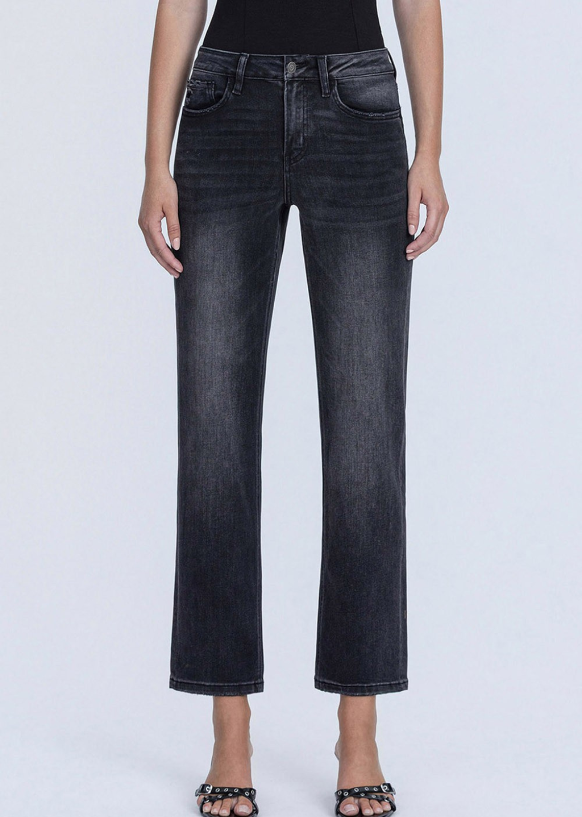 Claire High Rise Straight Leg Jeans