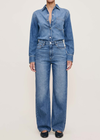 DL1961 Karmine Refined Wide Leg - Lapis