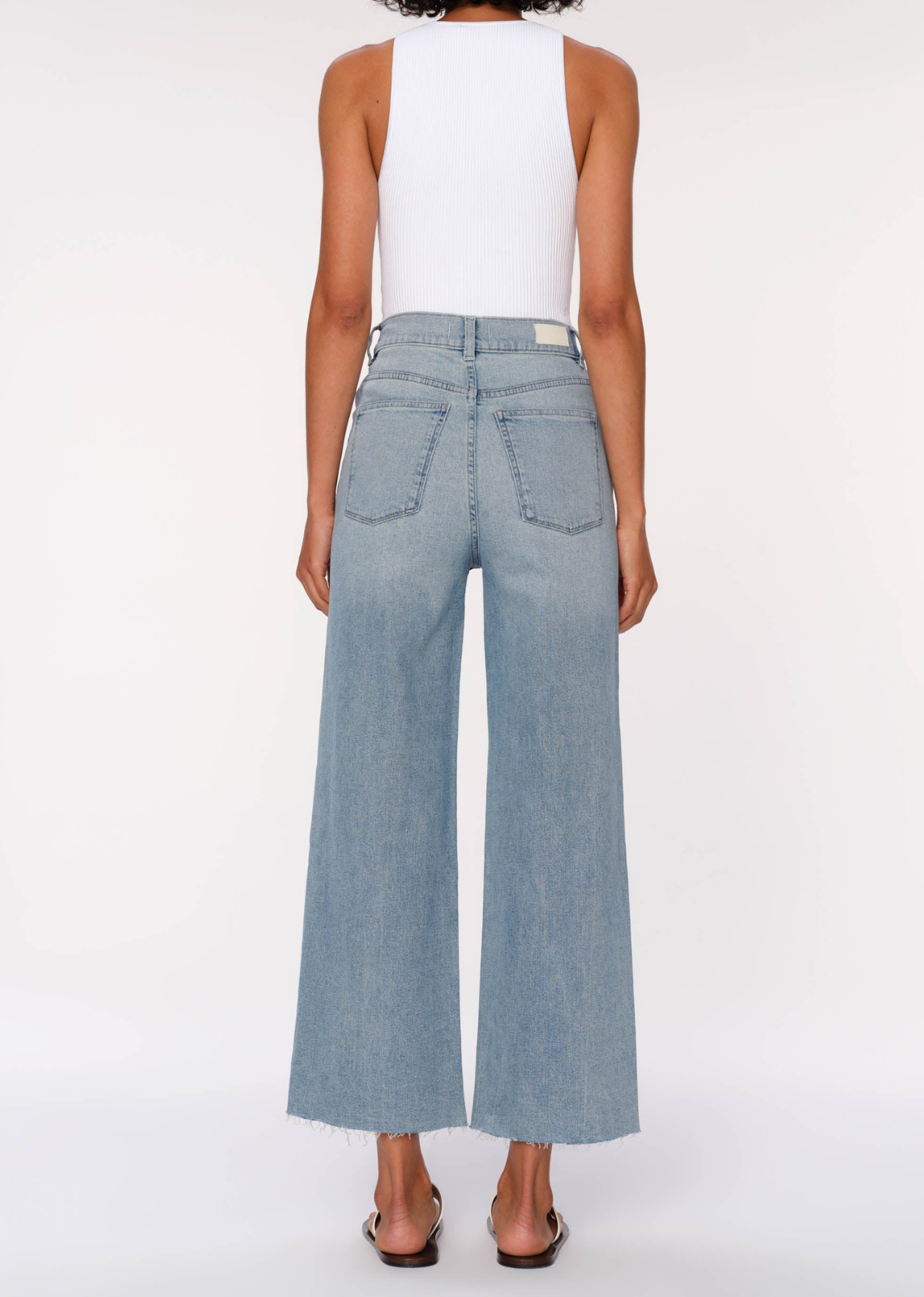 DL1961 Hepburn Wide Leg Ankle Jeans - Freshwater