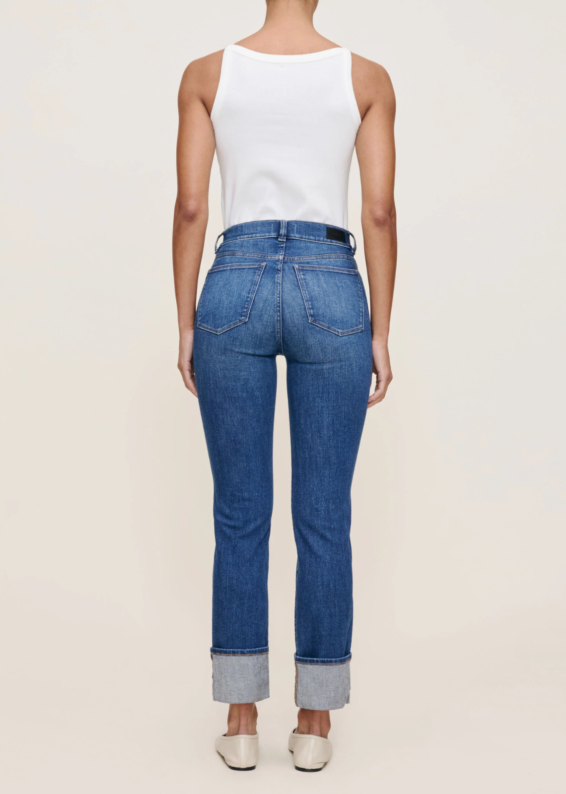 DL1961 Mara Mid Rise Straight Leg - Solace Cuffed