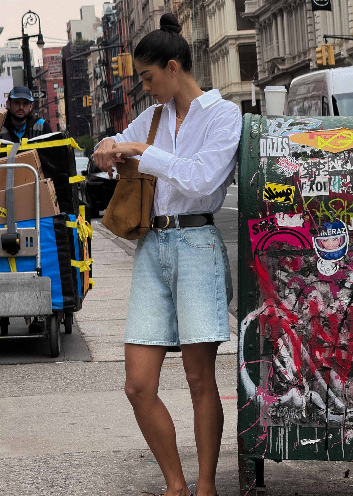 DL1961 Taylor High Rise Short - Vintage Light