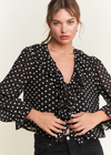 Daisy Tie Front Top