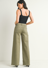 Diane High Rise Palazzo Pants - Olive