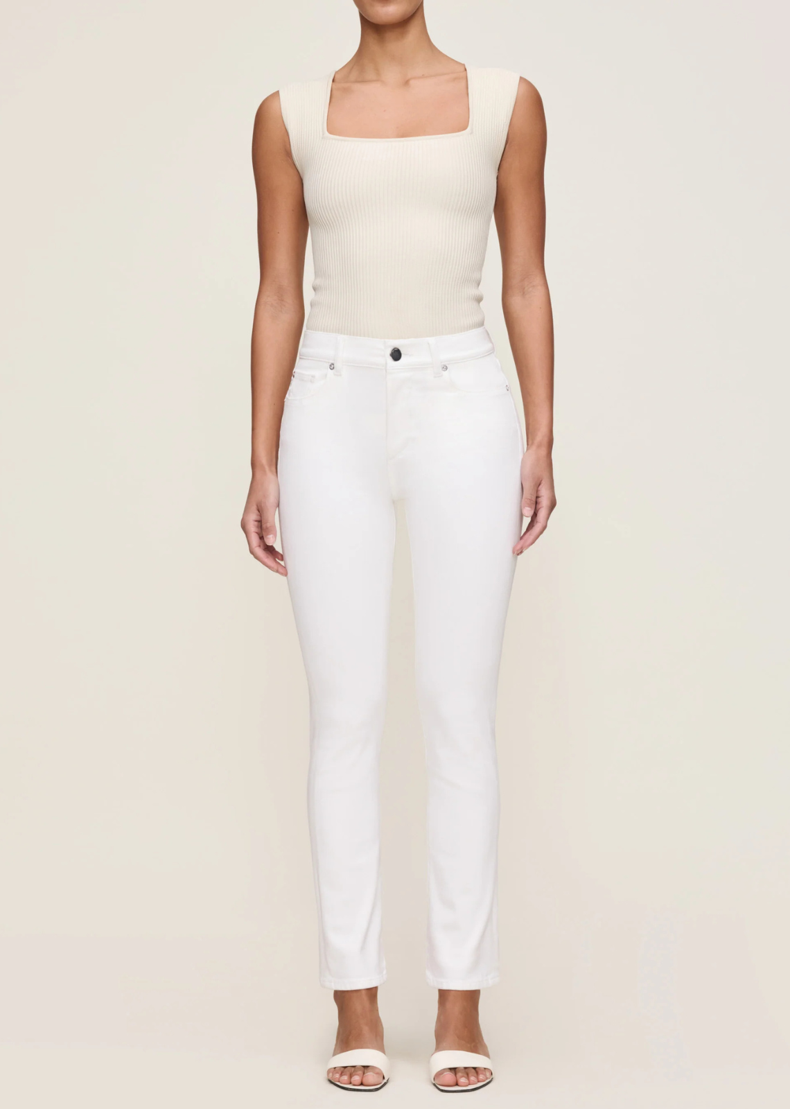 DL1961 Mara Straight Instasculpt - White