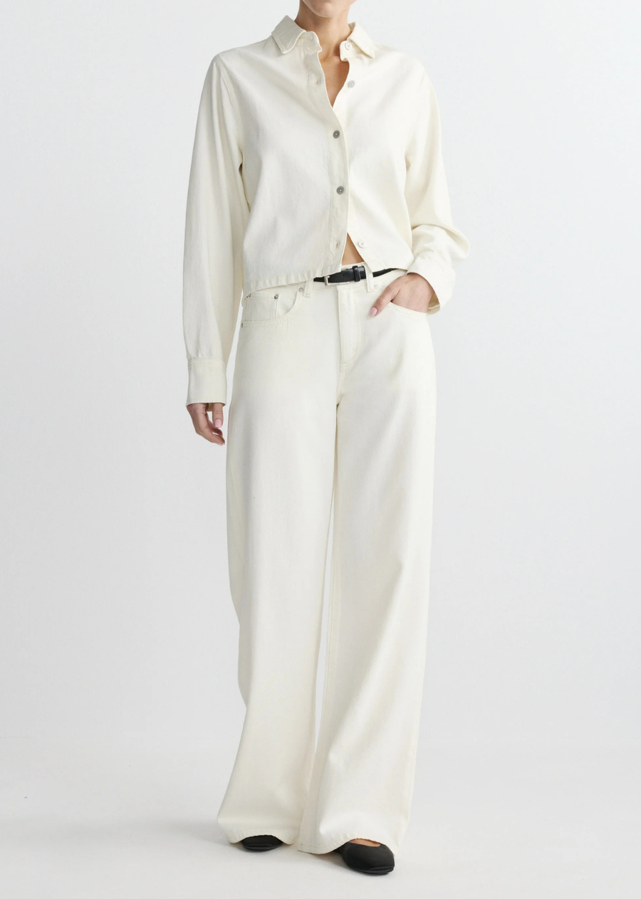 DL1961 Montauk Shirt L/S - Eggshell Aura