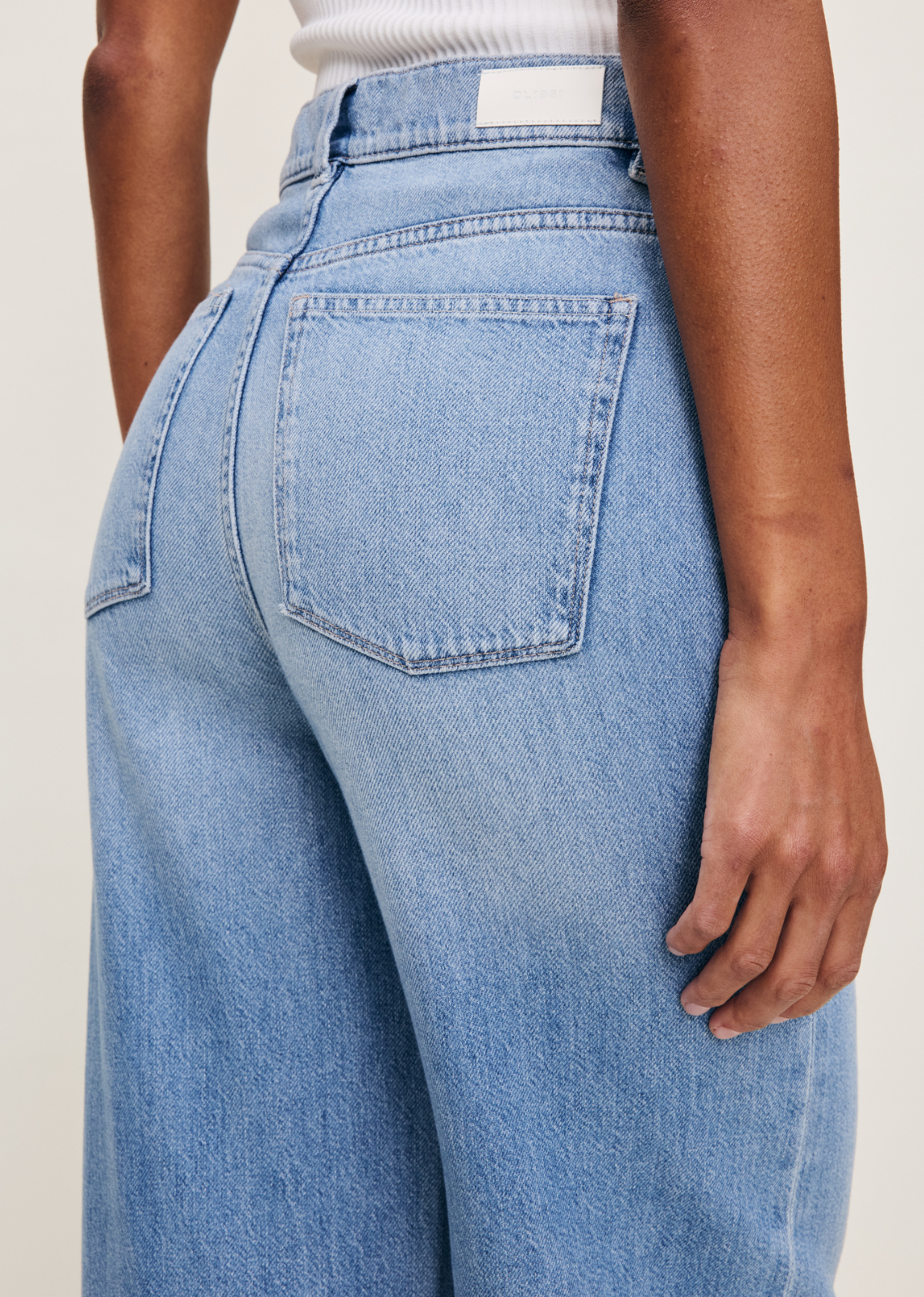 Dl1961 Hepburn Wide Leg Jeans - River Bank - Denise Boutique