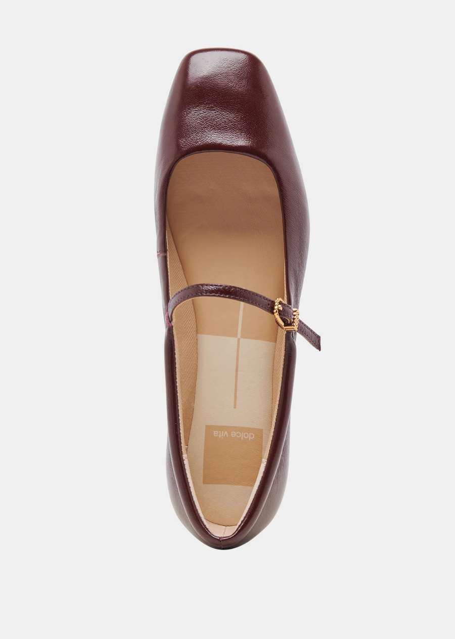 Dolce Vita Reyes Flat - Cranberry Crinkle Patent