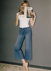 Aileeah High Rise Crop Wide Leg Jean