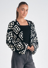 Elan Crochet Cardigan. Our Elan Crochet Cardigan will get you ready for the transitioning weather with the lightweight knit, bell sleeves, and a cropped look perfect to dress up or down! Become a trendsetter with this adorable crochet cardigan.&nbsp;