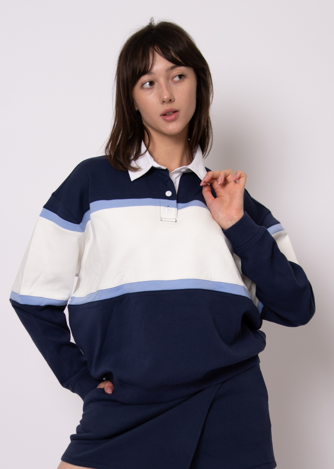 Esme Cotton Polo Pullover
