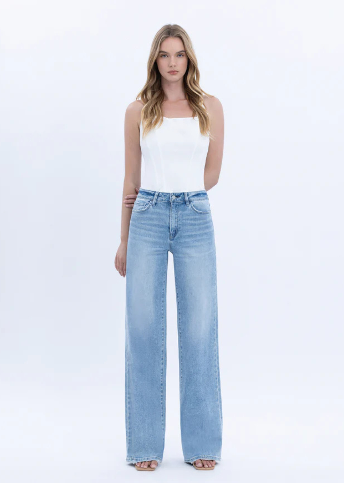 Marie High Rise Wide Leg Jean