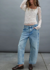 Free People Deep Trance Dropped BF Jeans