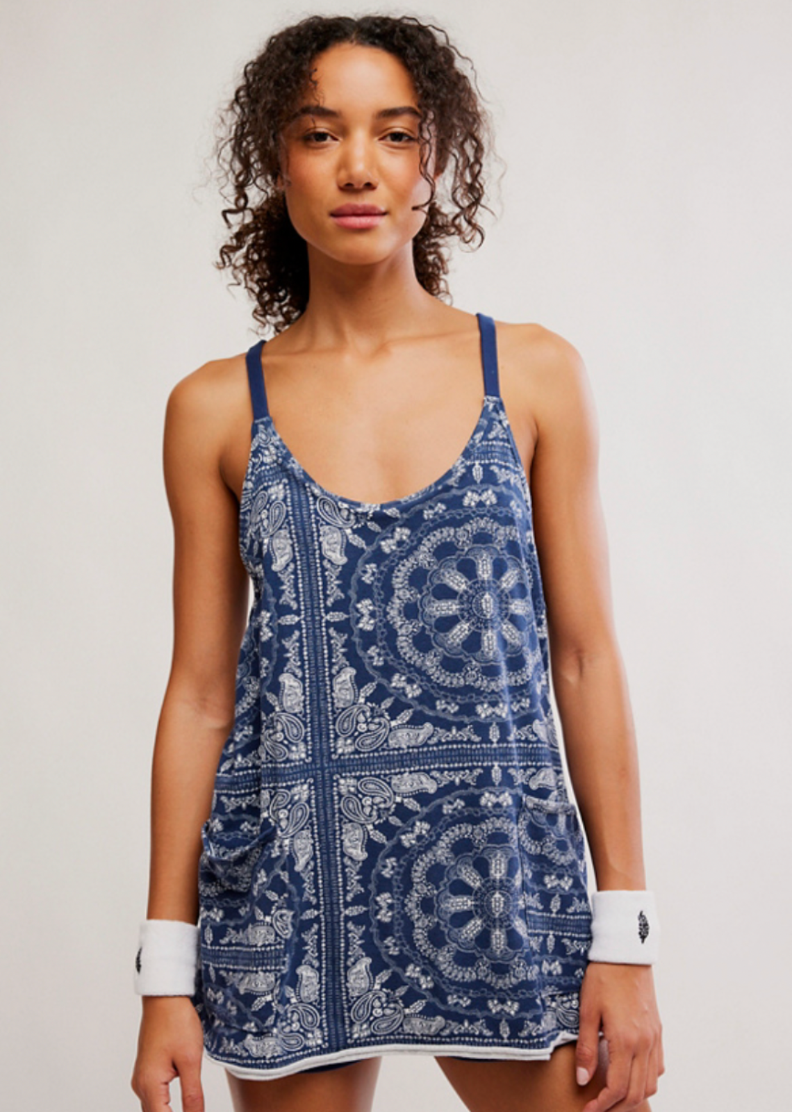 Free People Hot Shot Mini Printed Dress