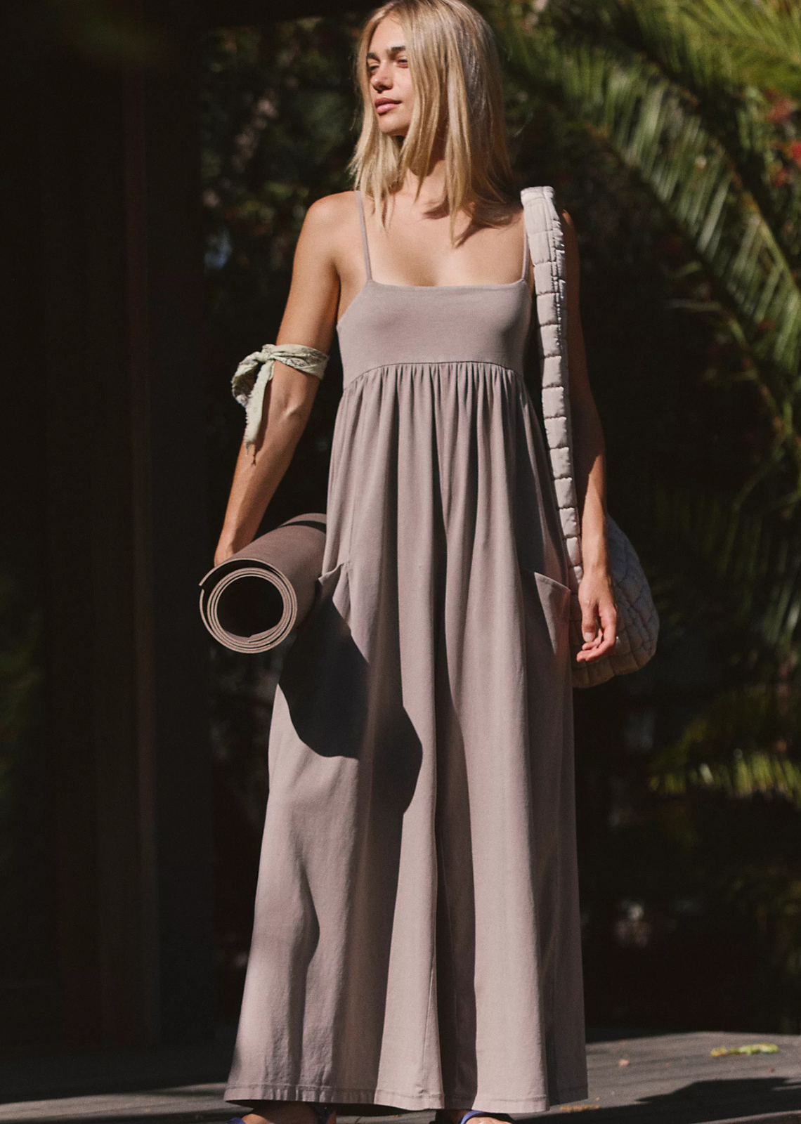 Free People Hot Shot Strappy Onesie - Hickory