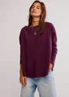 Free People Latte Blues Thermal Top