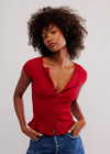 Free People Most Wanted Cardi - Red