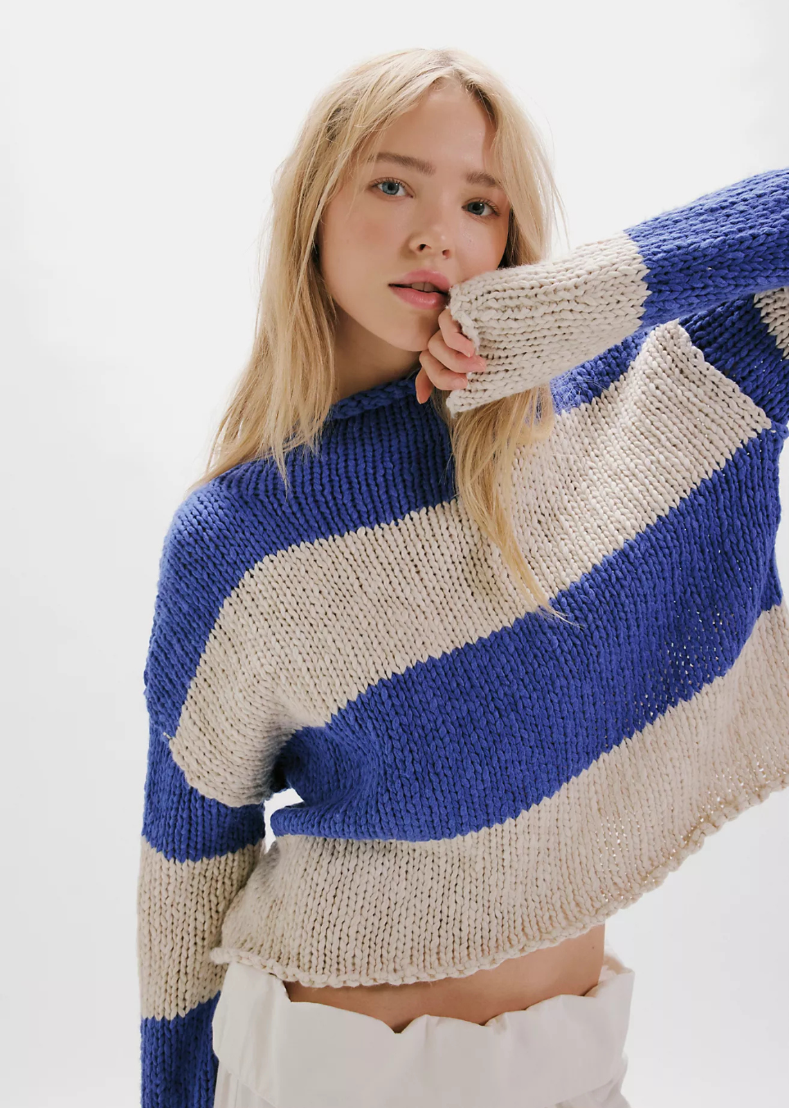 Free People Opal Rugby Stripe Sweater