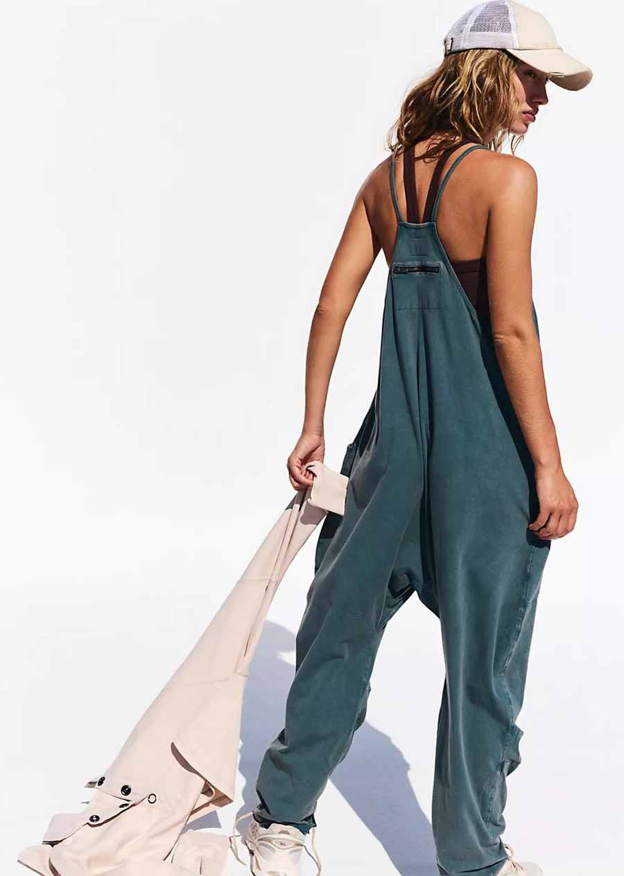 Free People Hot Shot Onesie - Midnight Jade