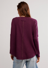 Free People Latte Blues Thermal Top