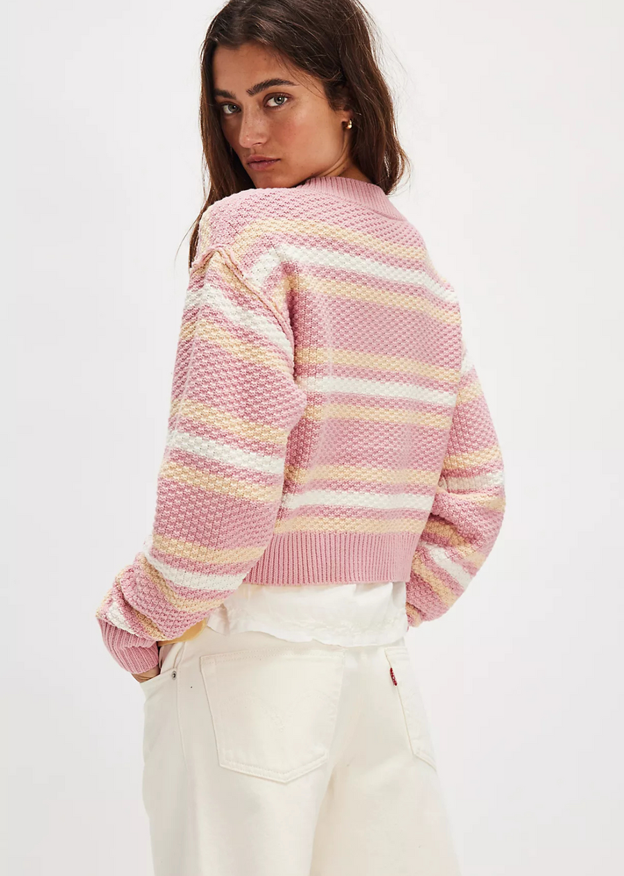 Free People Lila Stripe Cardi