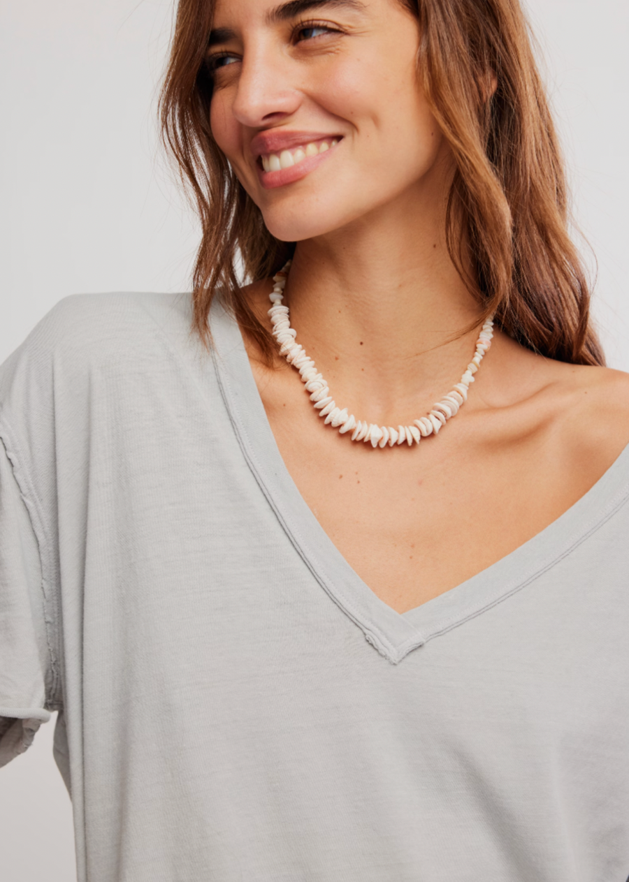 Free People Nina Tee - Pearl Blue